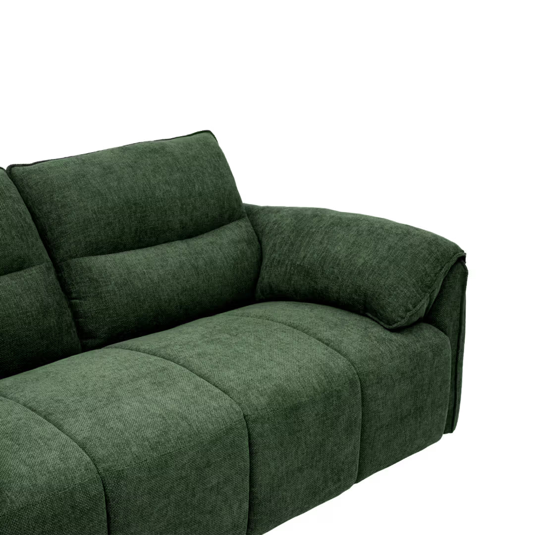 EVERETT PLUSH GREEN 2-SEATER SOFA