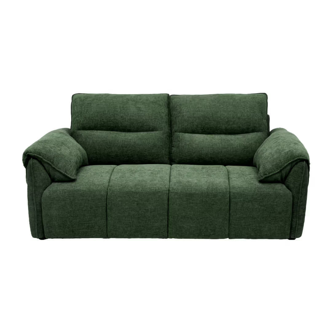 EVERETT PLUSH GREEN 2-SEATER SOFA