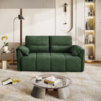 EVERETT PLUSH GREEN 2-SEATER SOFA