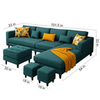 FLEXICOMFORT L-SHAPE SECTIONAL SOFA