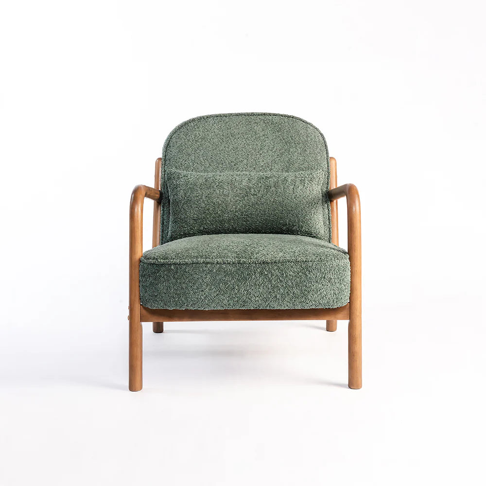 FOREST LUXE SOLID WOOD LOUNGE CHAIR