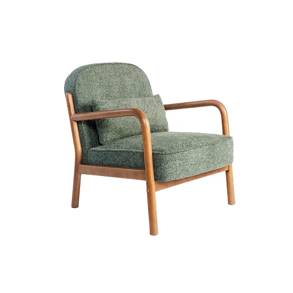 FOREST LUXE SOLID WOOD LOUNGE CHAIR