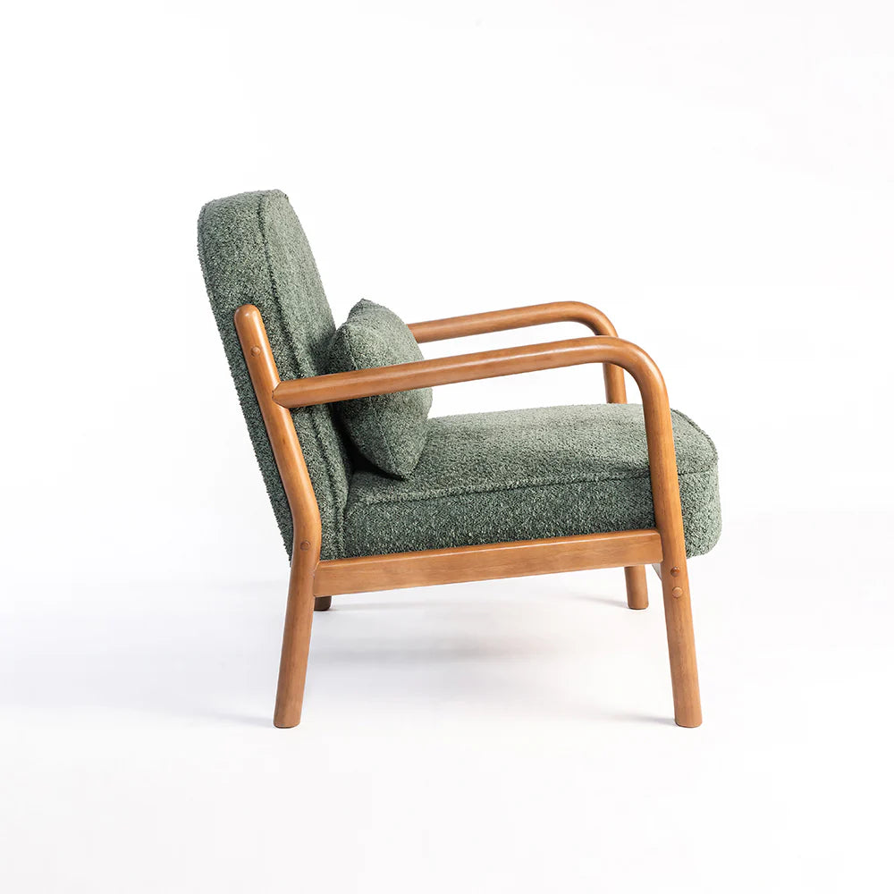 FOREST LUXE SOLID WOOD LOUNGE CHAIR