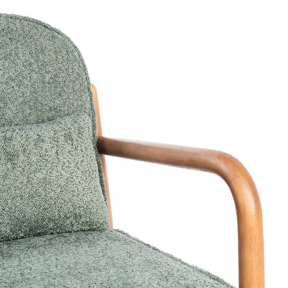 FOREST LUXE SOLID WOOD LOUNGE CHAIR