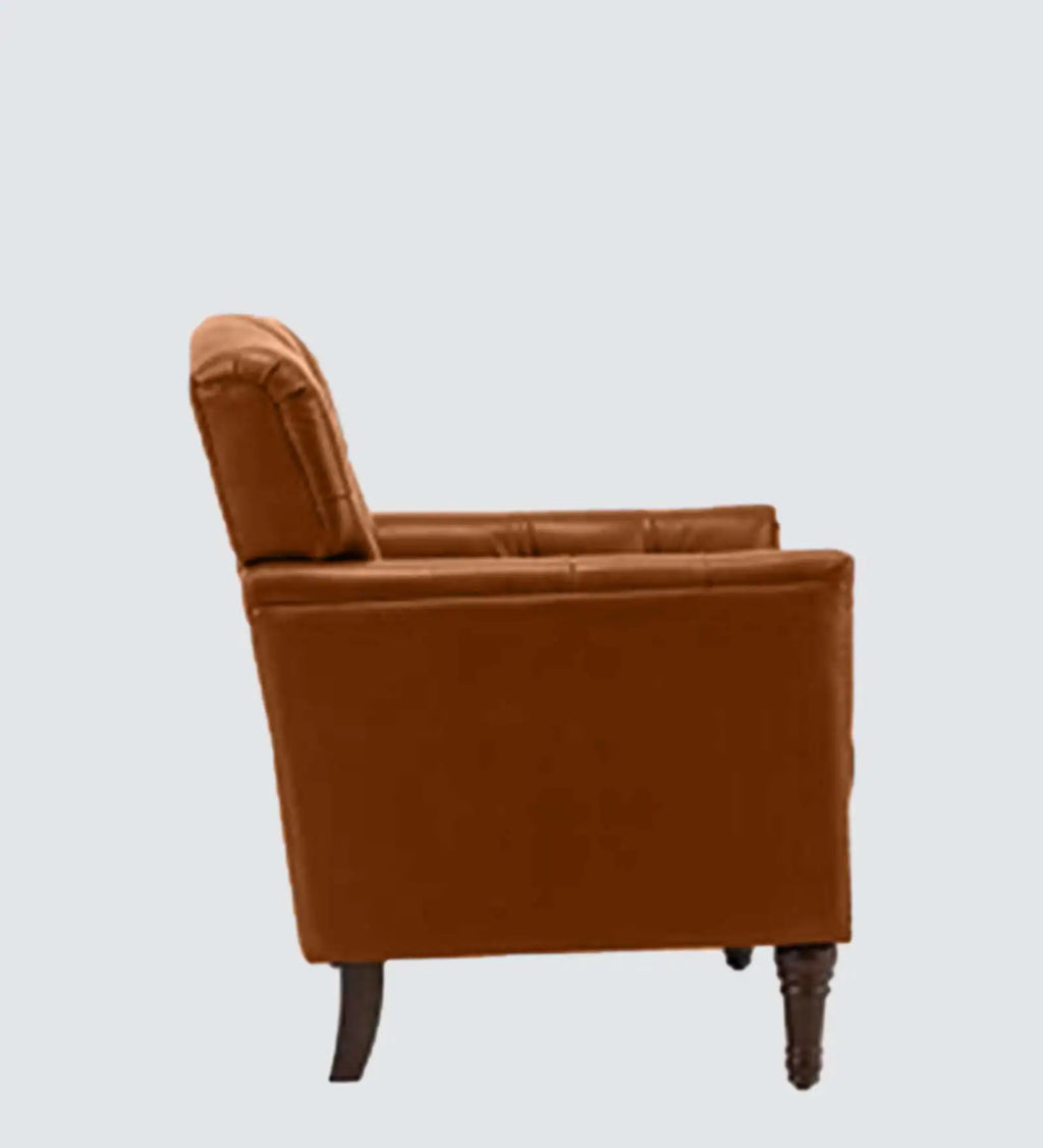 IMPERIAL CHESTERFIED TUFTED LEATHER ARMCHAIR