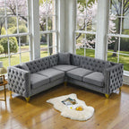 IMPERIAL GREY CHESTIFIELD SECTIONAL