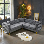 IMPERIAL GREY CHESTIFIELD SECTIONAL