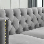 IMPERIAL GREY CHESTIFIELD SECTIONAL