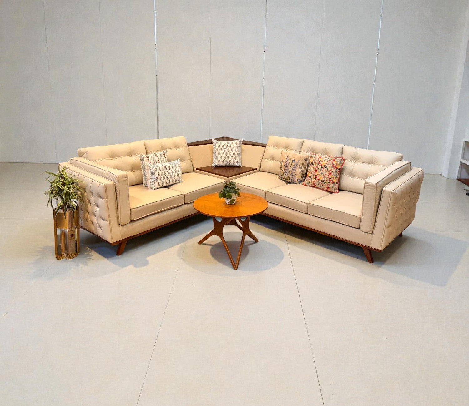 IVORY CLOUD LUXE L-SHAPE SOFA