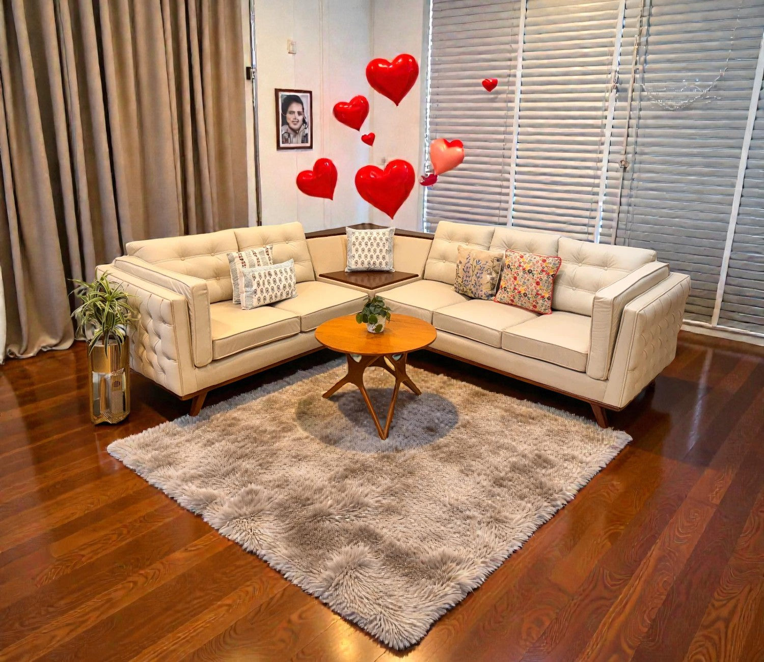 IVORY CLOUD LUXE L-SHAPE SOFA