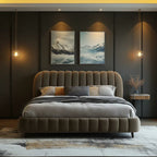 IVORY CLOUD UPHOLSTERED BED