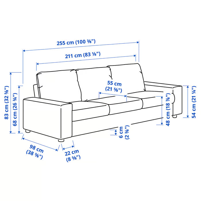 IVORYNEST MODERN BEING UPHOLSTERED SOFA