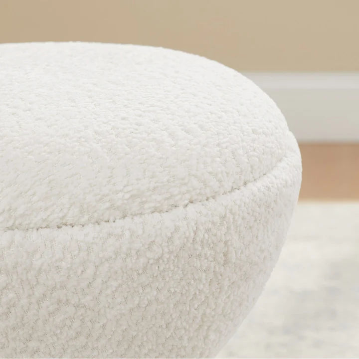 IVORY ORBIT 360° SWIVEL OTTOMAN