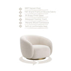 IVORY ORBIT ACCENT CHAIR