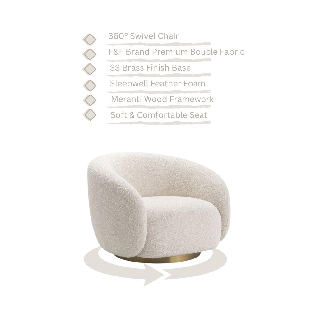 IVORY ORBIT ACCENT CHAIR
