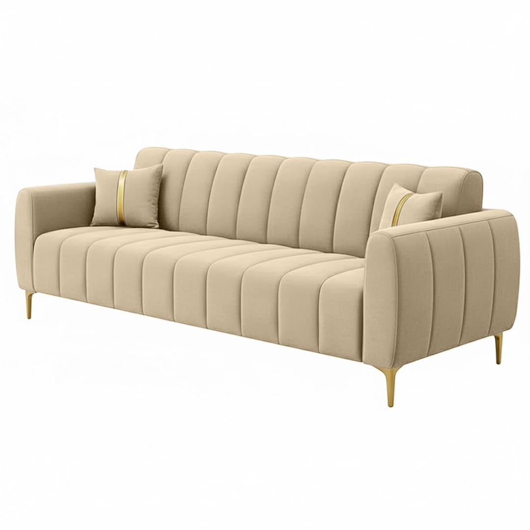 LINEA LUXE CHANNEL-TUFTED UPHOLSTERED SOFA SET