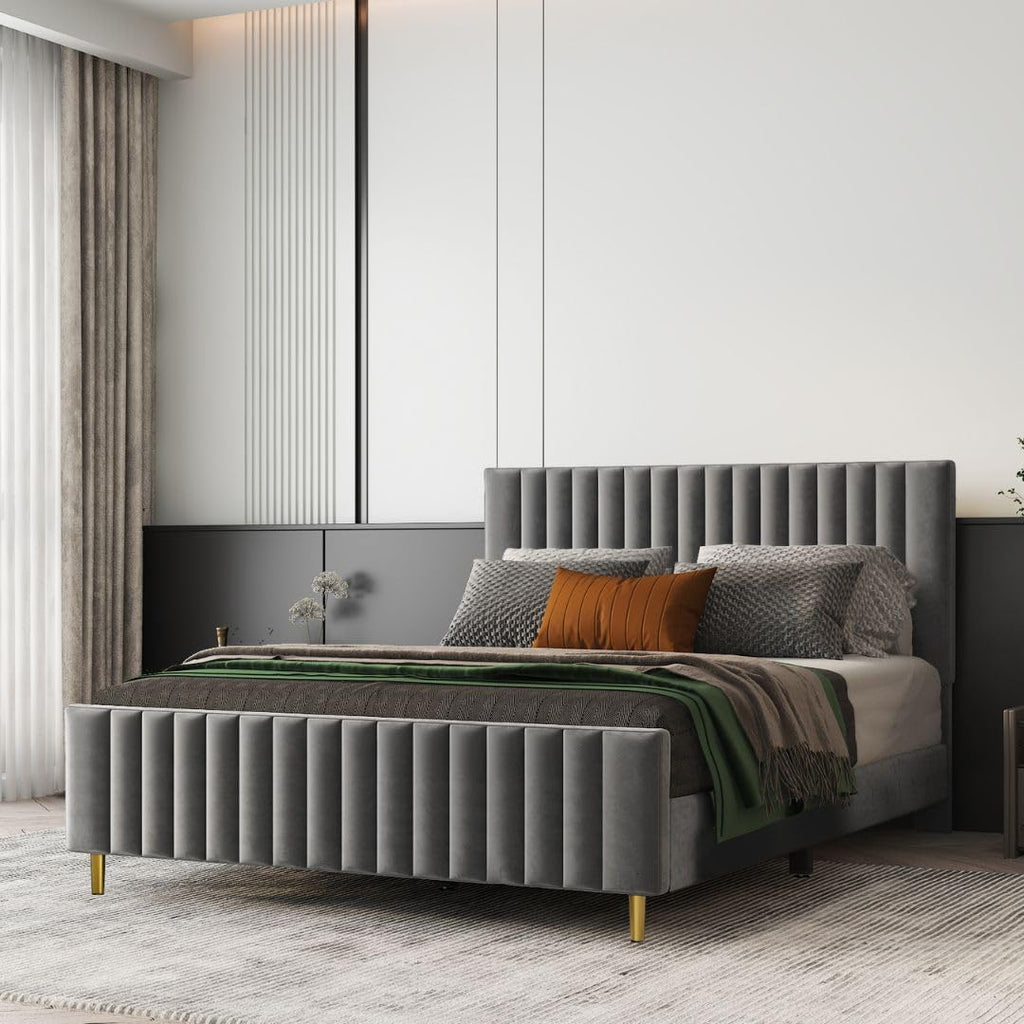 LINEA LUXE CHANNEL UPHOLSTERED BED