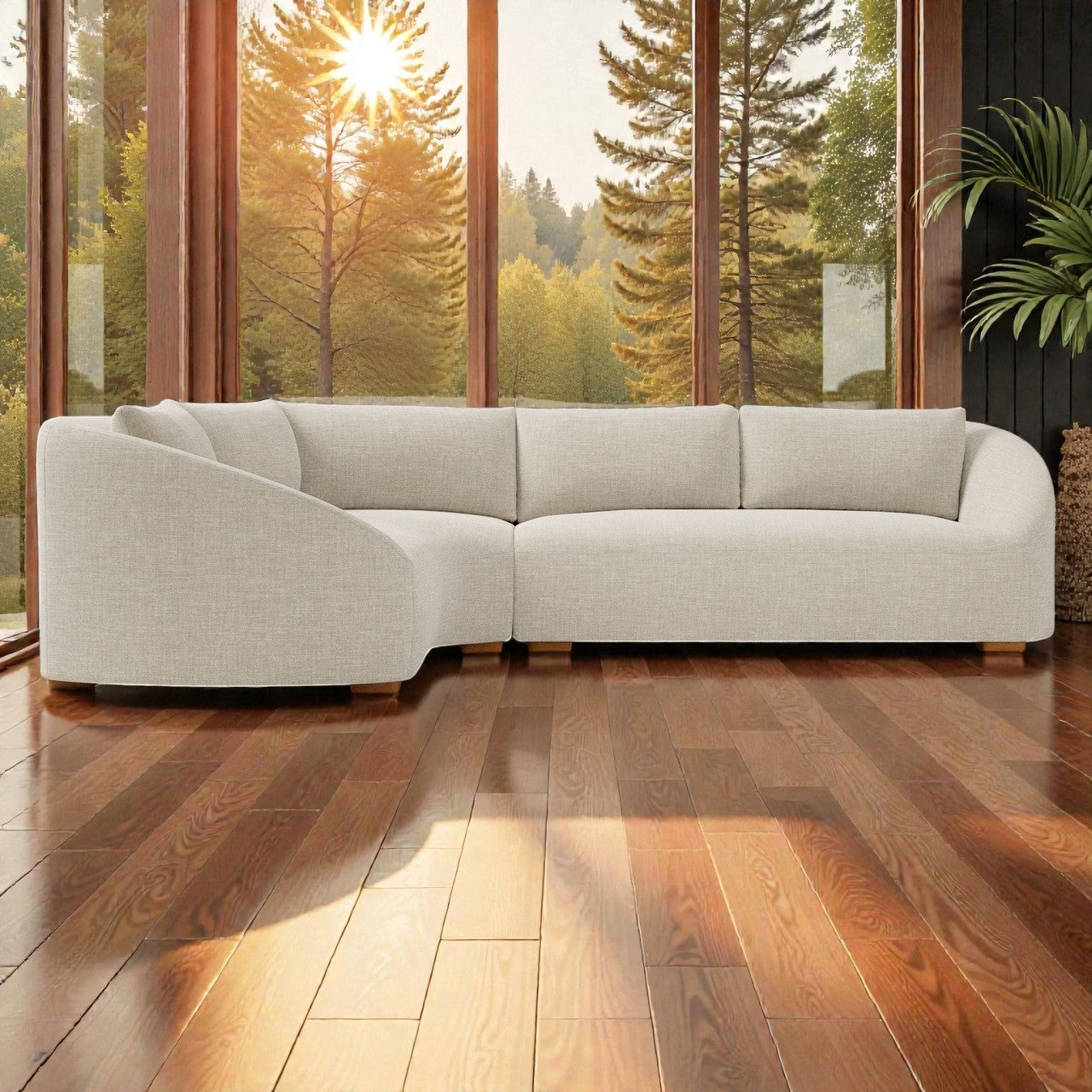 LUNA CURVE L-SHAPE 6 SEATER SOFA
