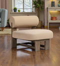 LUNA CONTEMPORARY WOODEN FRAME LOUNGE CHAIR