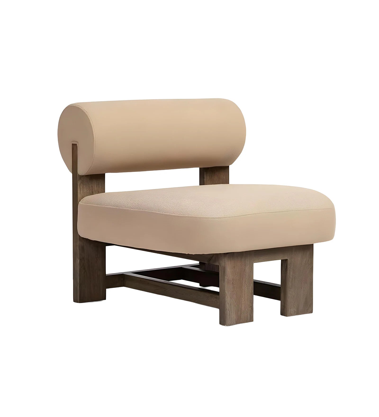LUNA CONTEMPORARY WOODEN FRAME LOUNGE CHAIR