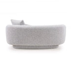 LUNARA PETITE LUXURY BOUCLE LOVERSEAT- WOODEN MANGO