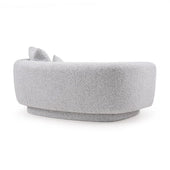 LUNARA PETITE LUXURY BOUCLE LOVERSEAT- WOODEN MANGO