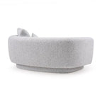 LUNARA PETITE LUXURY BOUCLE LOVERSEAT- WOODEN MANGO
