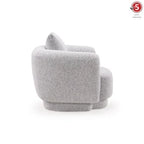LUNARA PETITE LUXURY BOUCLE LOVERSEAT- WOODEN MANGO