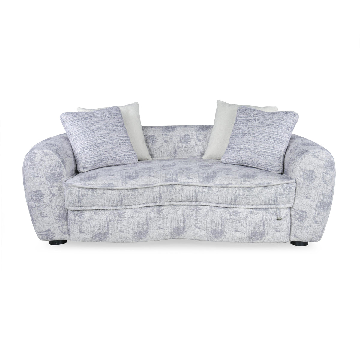 LUNARA CURVE LUXURY BOUCLE SOFA-WOODEN MANGO