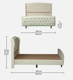 LUXE CHESTERFIELD UPHOLSTERED BED