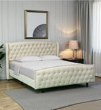LUXE CHESTERFIELD UPHOLSTERED BED