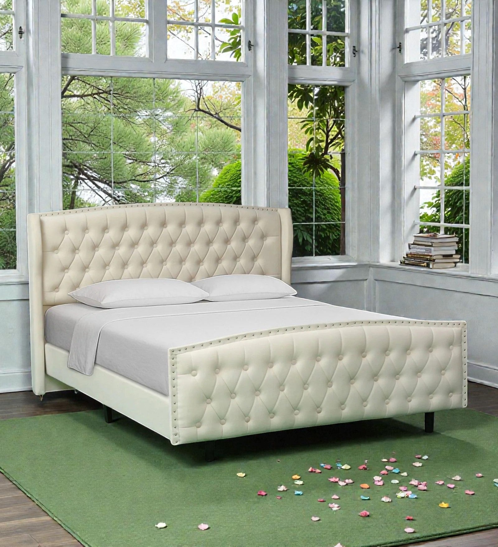 LUXE CHESTERFIELD UPHOLSTERED BED