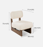 MINIMALIST WOODEN LOUNGE CHAIR