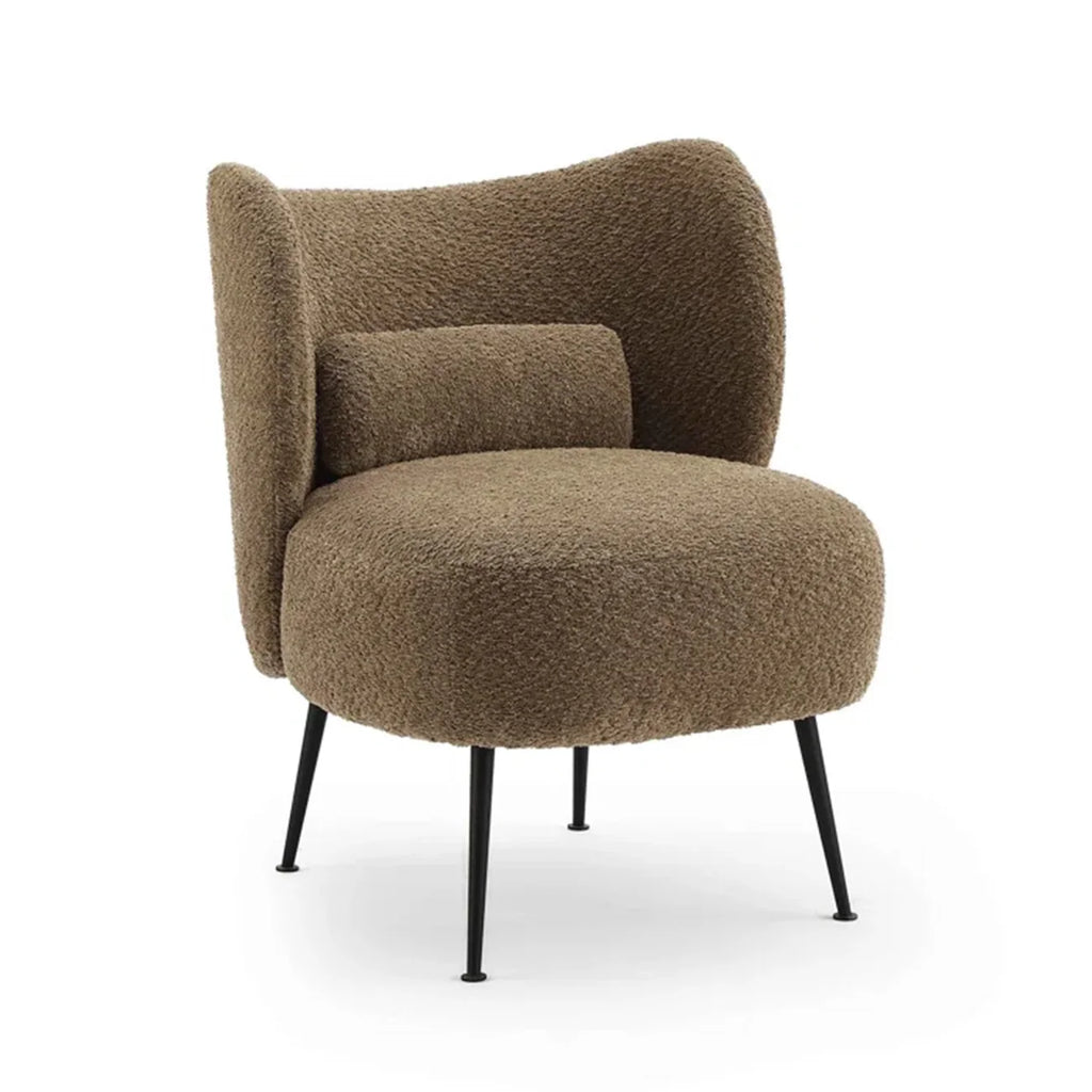 MOCHA CURVE DESIGNER LOUNGE CHAIR