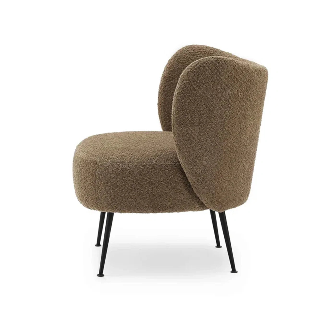 MOCHA CURVE DESIGNER LOUNGE CHAIR
