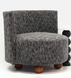 MODERN CURVED BACK ACCENT CHAIR