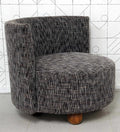 MODERN CURVED BACK ACCENT CHAIR