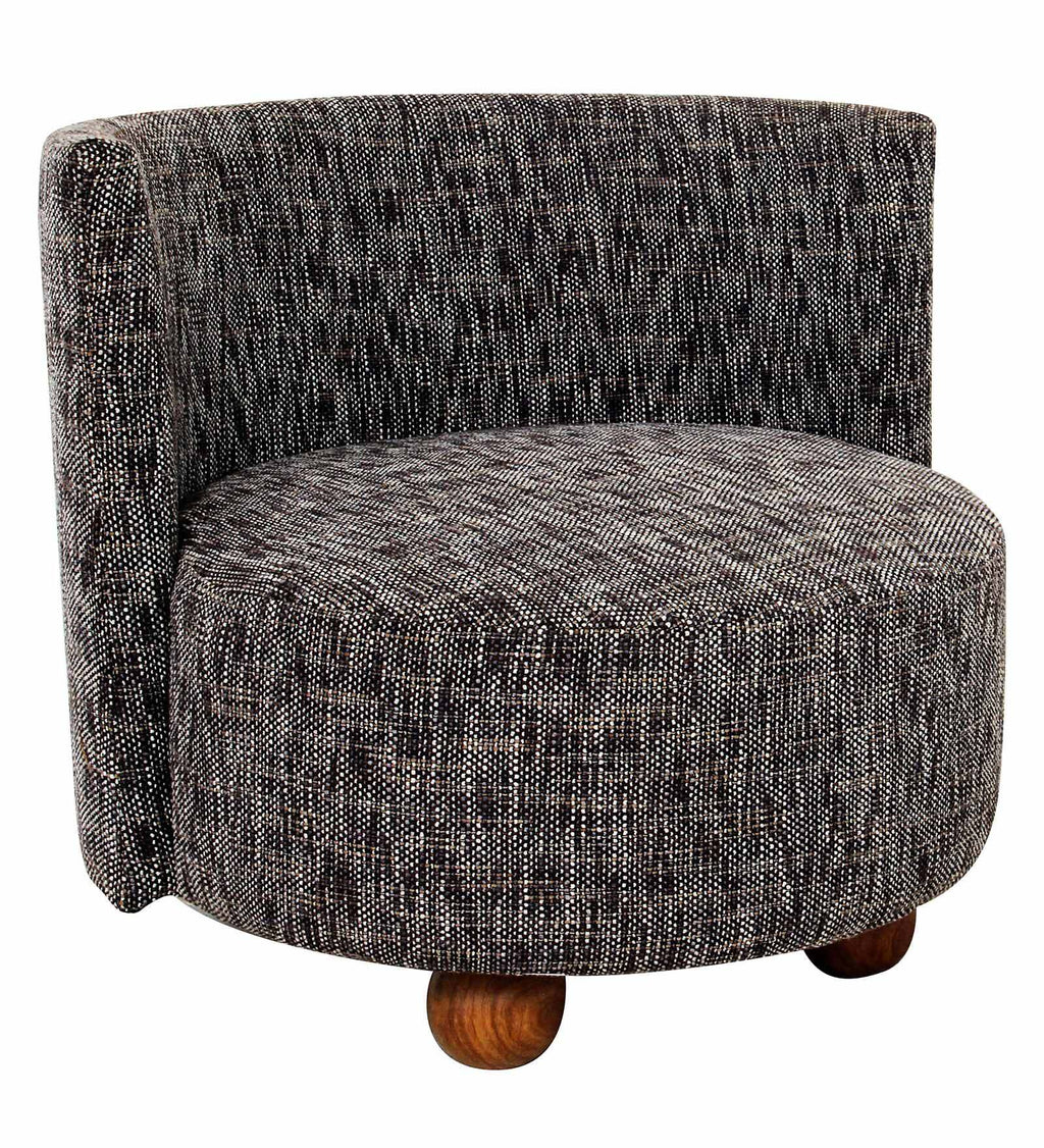 MODERN CURVED BACK ACCENT CHAIR