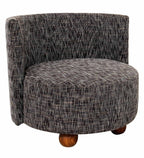 MODERN CURVED BACK ACCENT CHAIR