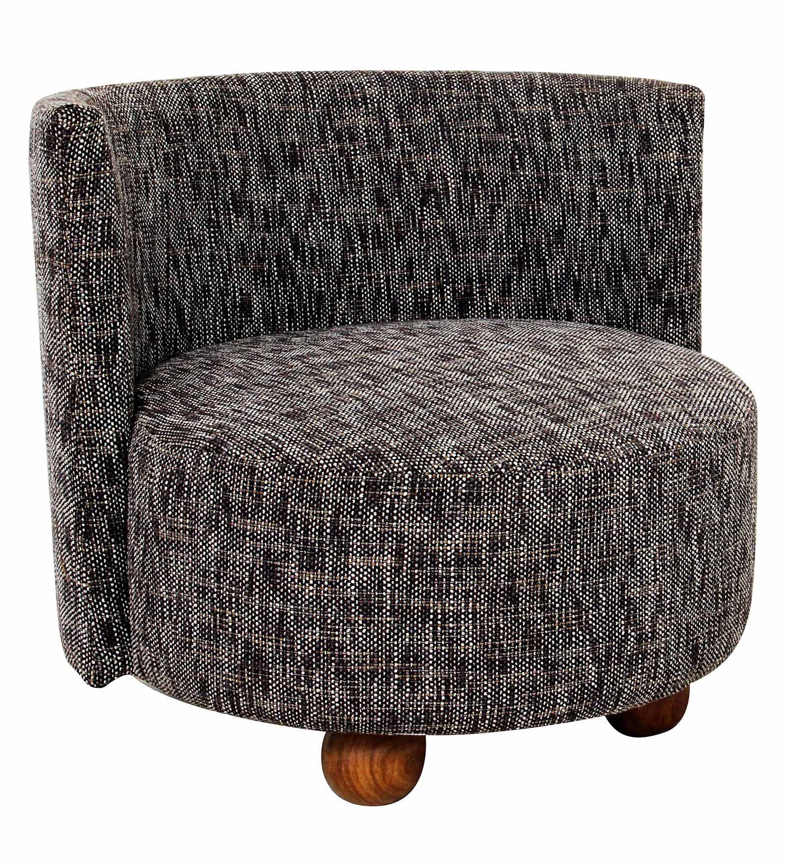 MODERN CURVED BACK ACCENT CHAIR
