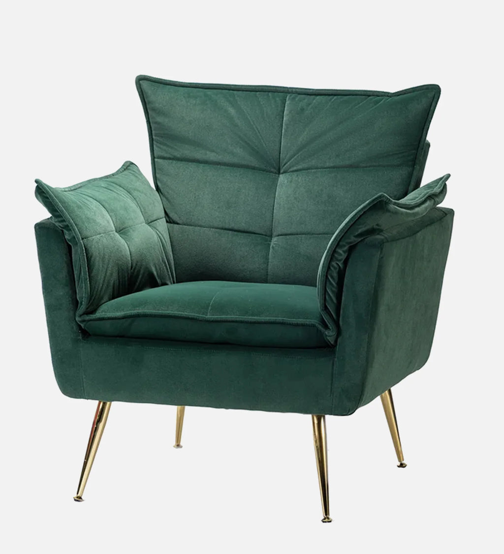 MODERN PLUSH VELVET ACCENT CHAIR