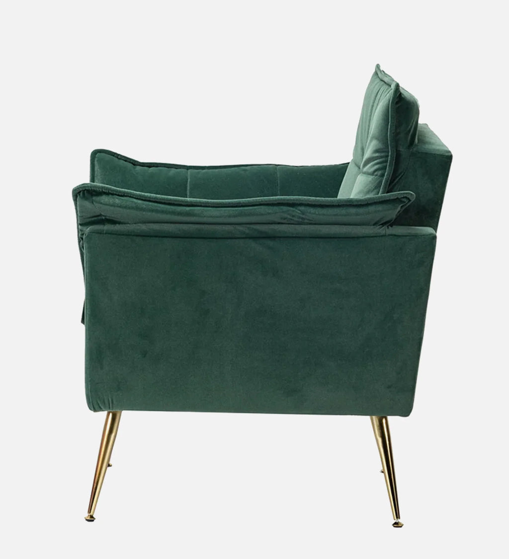 MODERN PLUSH VELVET ACCENT CHAIR