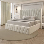 MONACO GEOMETRIC LUXE UPHOLSTERED BED