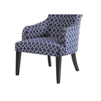 MOROCCAN BLUE UPHOLSTERED LOUNGE CHAIR
