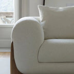 NIMBUS IVORY BOUCLE SOFA 3 SEATER
