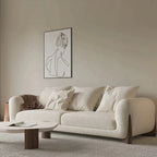 NIMBUS IVORY BOUCLE SOFA 3 SEATER