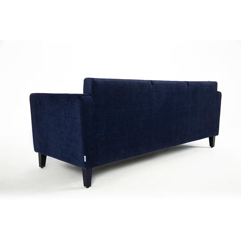 NOIR HAVEN LUXURY 3-SEATER SOFA=- WOODEN MANGO
