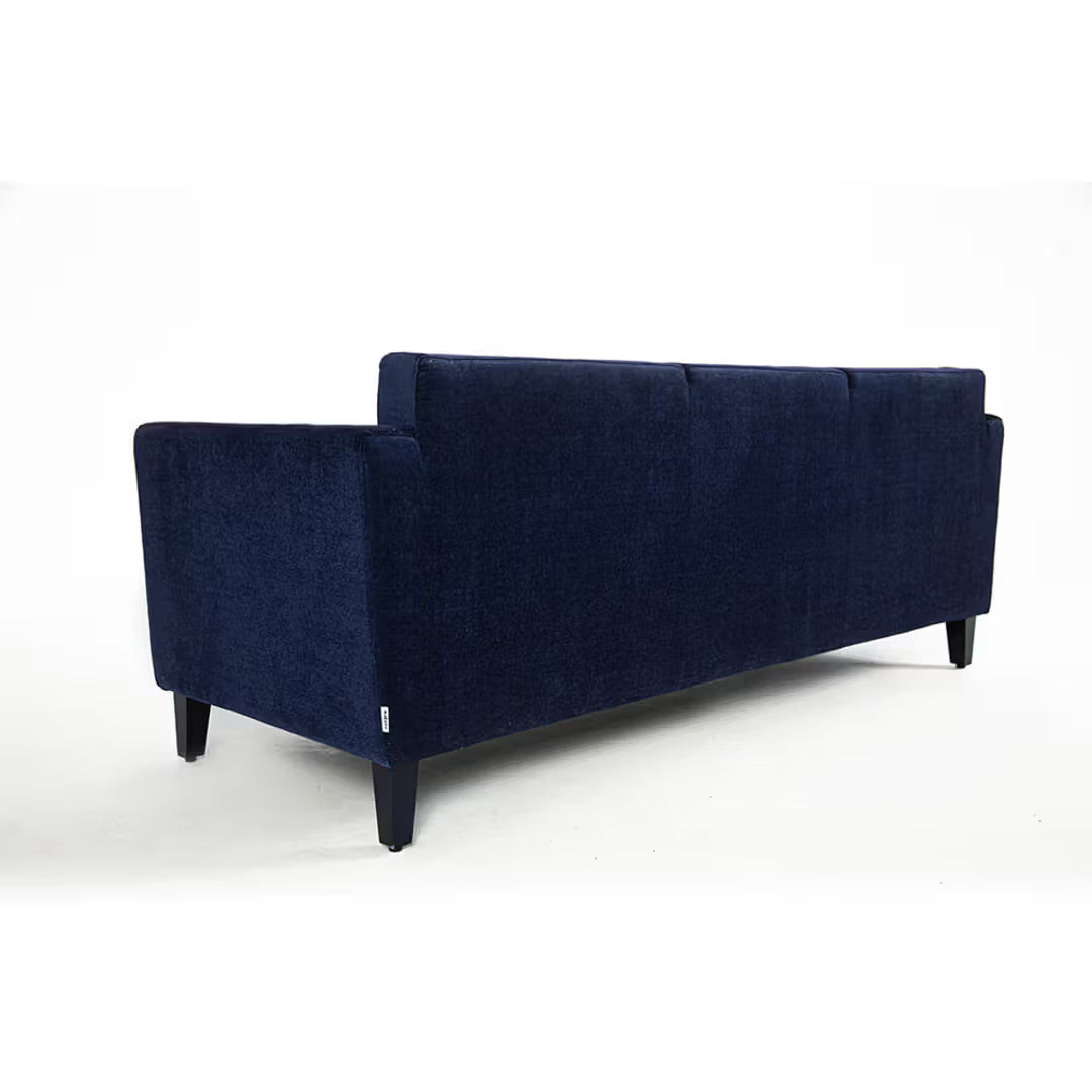 NOIR HAVEN LUXURY 3-SEATER SOFA=- WOODEN MANGO