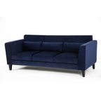 NOIR HAVEN LUXURY 3-SEATER SOFA=- WOODEN MANGO