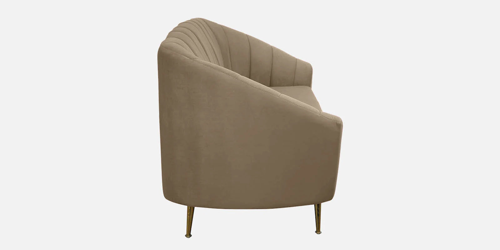 OPAL MODERN UPHOLSTERED SOFA WITH METAL LEGS